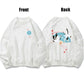 Spring Autumn Couples Pullover Sweatshirt Men and Women Thin Plus Size Loose Oversized Sweatshirt Coat Unisex