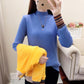Thicken Plus Velvet Tops Cold-proof Turtleneck Sweater Female Autumn and Winter Warm Knit Sweater