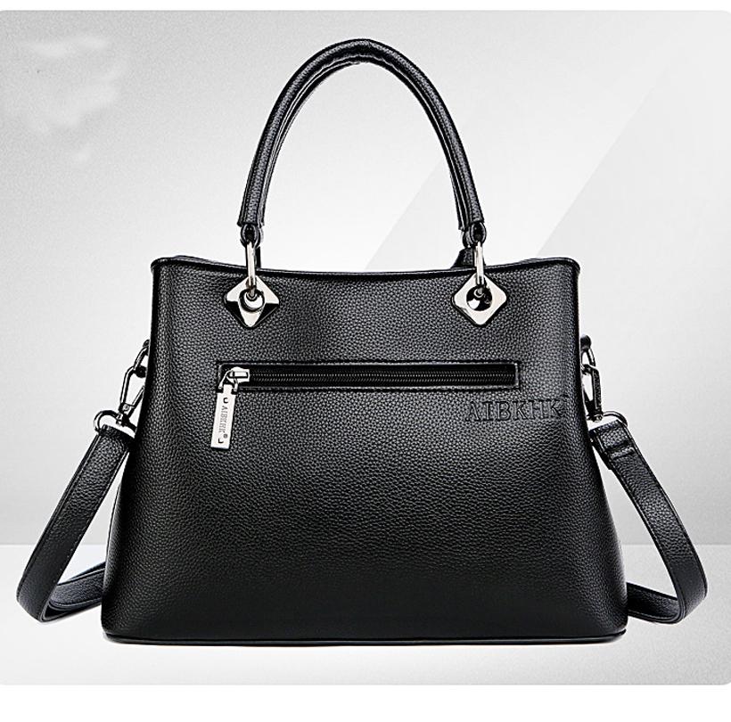Luxury Women Cow Leather Handbag Pendant Ladies Fashion Tote Genuine Leather Shoulder Messenger Cros