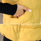 Autumn and Winter Women's Waistcoat Korean Plus Size Down Cotton Jacket Solid Color Cute Warm Top