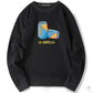 Pure Cotton Sweater Men's Autumn Long-sleeved Hedging Trendy Brand Loose Casual Wild Couple Sweatshirts Men