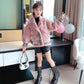 Girls Lamb Wool Coat Plus Velvet Thick Autumn and Winter Clothes Girl In Warm Top