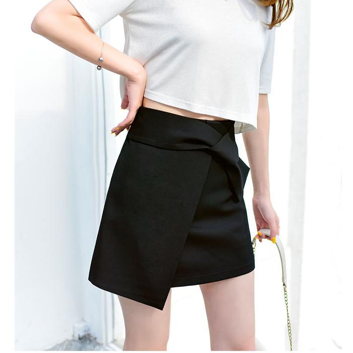 Women Irregular Sexy Tight A-line High Waist Hip Skirt Short Skirt Knee-length Zipper Club Casual Home Office