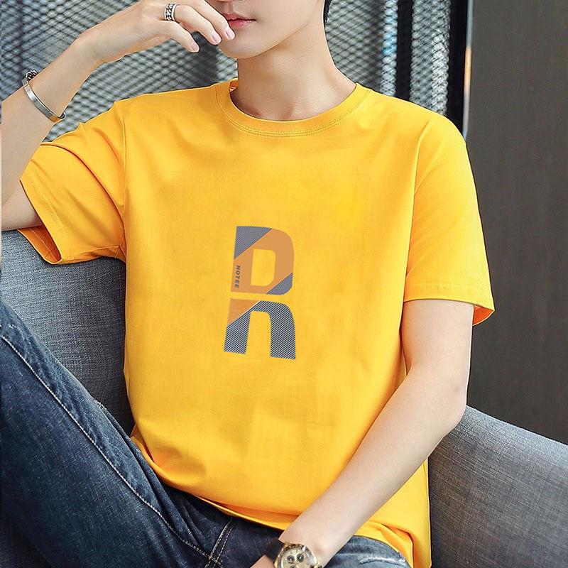 Summer Thin Short-sleeved T-shirt New Men's Upper Clothes Loose Cotton T-shirt