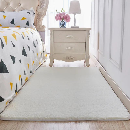Plush Carpet Living Room Bedroom Room Female Growth Square Floor Mat
