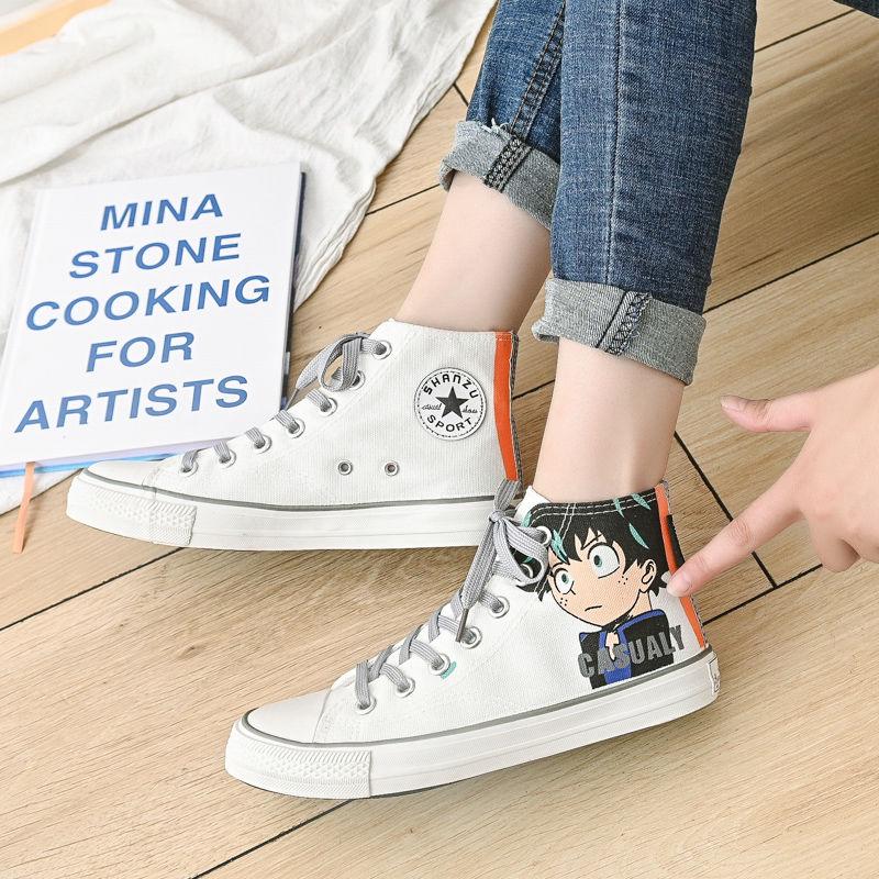 Men's high-top canvas shoes men's trend students women's shoes casual high-top sneakers men