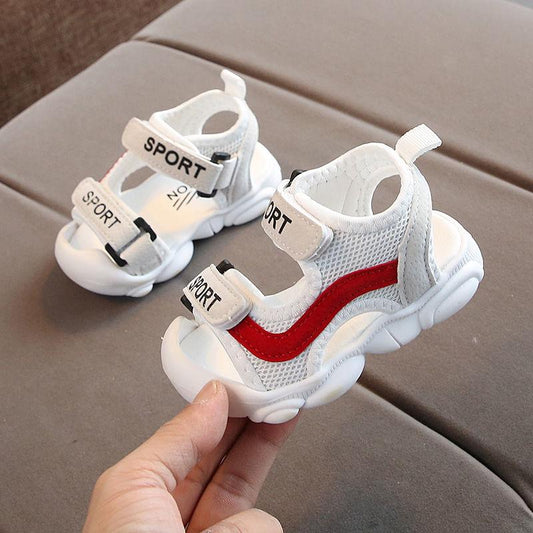 Size 15-25 Child Sneakers Beach Sandals Kids Canvas Breathable Basketball Shoes Lightweight Running Shoes Comfortable Deodorant Skate Shoes