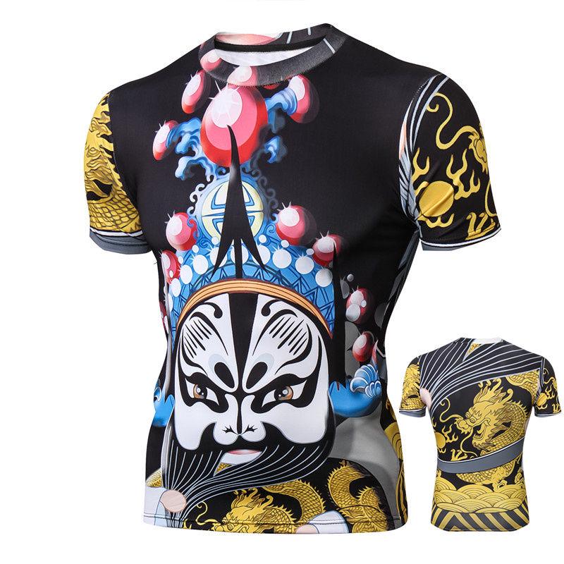 Round Neck Men and Women 3D Printed Clothes Short-sleeved T-shirt Men Summer Personality Slim
