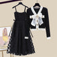 Women's Temperament French Waist Small Coat Shawl Thin and Age-Reducing Bow Knot Sweater with Dress