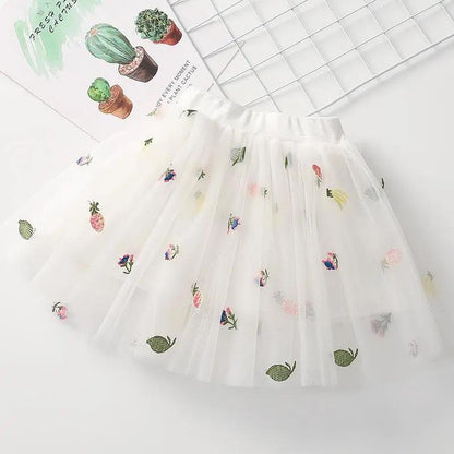 Girl Skirt Children's Pertine Skirt Summer Mesh Princess Dress Girl Spring