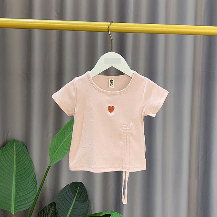 2PCS Children Clothing Set Spring Summer Girls Suits Embroidery Short Sleeve Bright Silk Tops + Pleated Plaid Dress Clothing Set