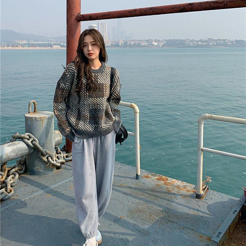 Sweater Women's Winter Thick  Loose Outer Wear Casual Design Sense Long-sleeved Hedging Autumn Winter Base Fashion