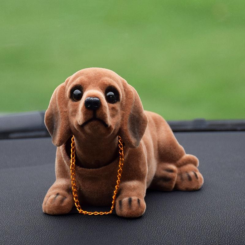 Car Shaking His Head Dog Car Ornaments Cute Shaking His Head Doll Cute Pet Car Ornaments Car Interior Decoration Supplies