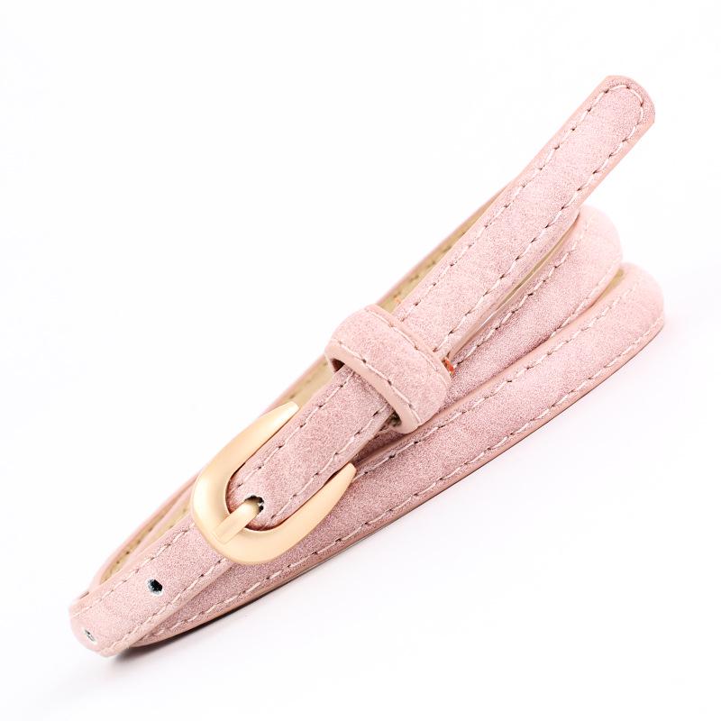 Fashion Decorative Thin Belts Ladies Pu Casual Decorative Denim Pin Buckle Belts
