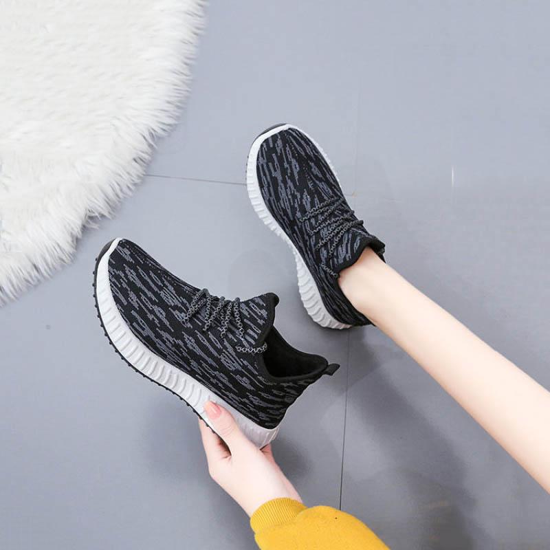Spring Autumn Women's Casual Sports Shoes Lightweight Non-slip Running Shoes Wear-resistant Flat Shoes Women's Large Size
