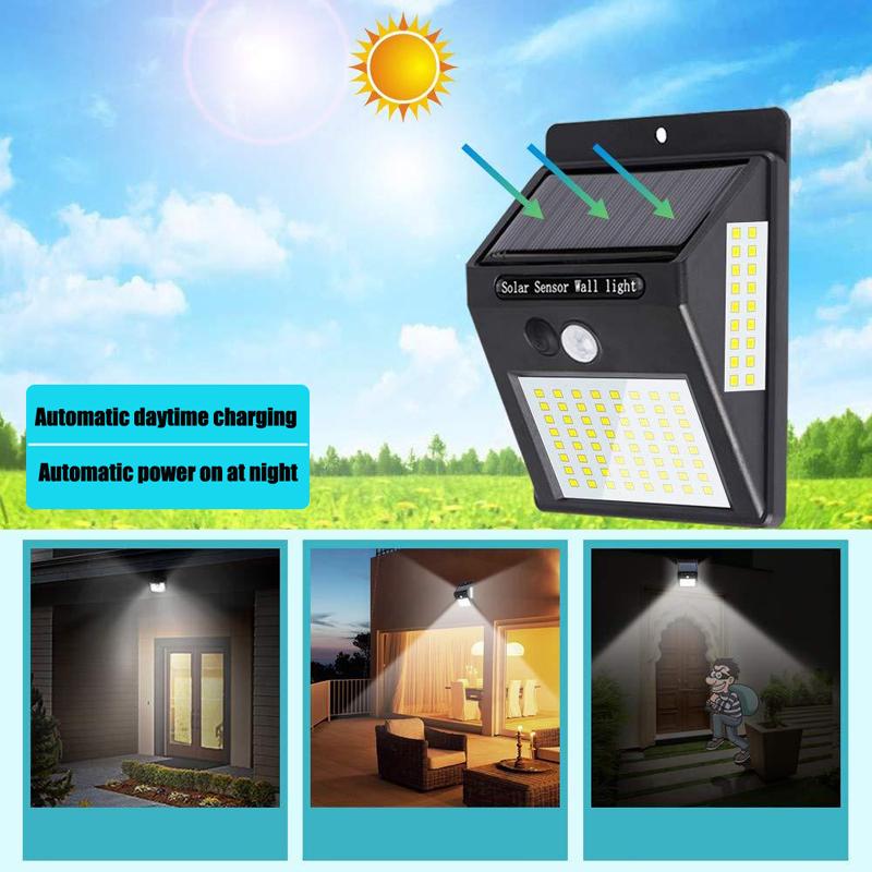 Solar Light Household Outdoor Garden Light Human Body Induction Waterproof Led Wall Light Rural Toilet Lighting Street Light