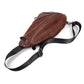 Chest Bag Men's Large Capacity Pu Leather Messenger Bag Outdoor Riding Sports Travel Shoulder Bag