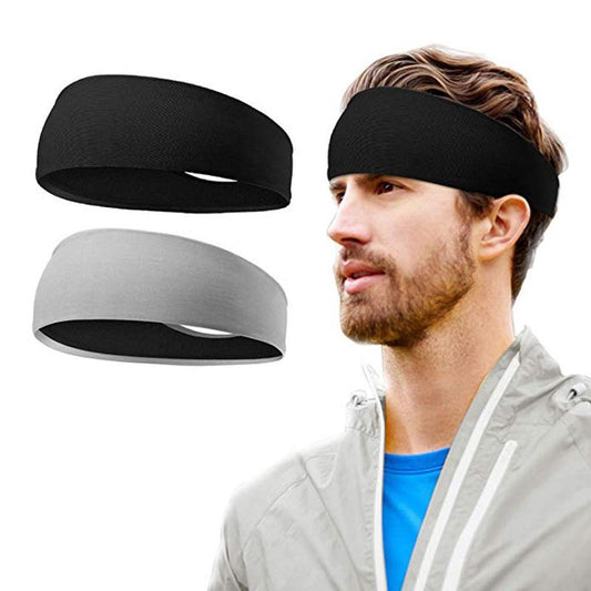 2pc Sports Sweat-absorbing Headband Yoga Fitness Sweat-absorbing Headband for Men and Women Super Elastic Wide-brimmed Sports Hairband