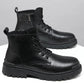 British Style Fashion Trend Martin Boots Men's High-top Shoes Korean Leather Boots All-match High School Boots for Students