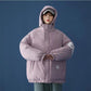 Winter Cotton-padded Women's Loose Oversize Cotton-padded Coat Korean Version Bread Coat Hoodie Warm Sportswear Casual Coat