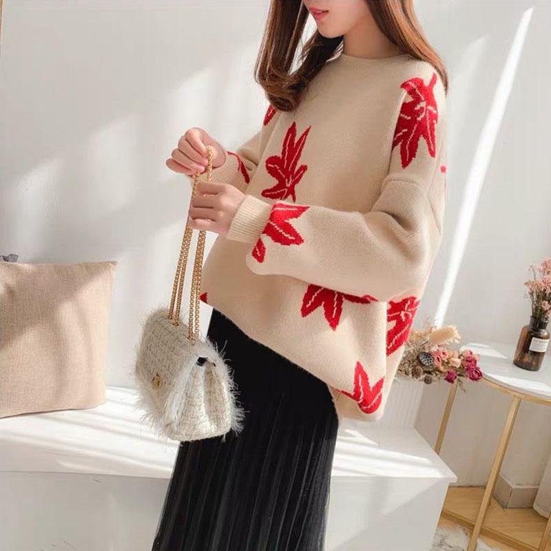 Autumn and Winter Plus Size Casual Sweater Thick Pullover Loose Blouse All-match Female Sweater