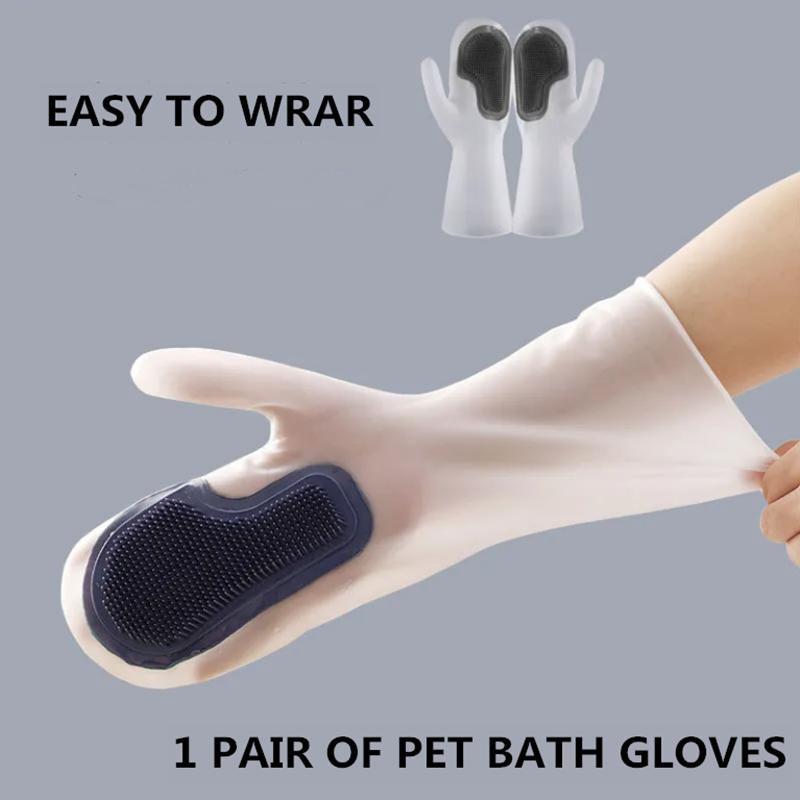 Pet Dog Hair Brush Comb Glove Pet Cleaning Grooming Supply Glove Animal Cleaning Cat Hair Glove Pet Cats Massage Gloves Grooming Washing Accessories