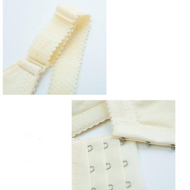 Breast Feeding Bra Gathers Anti Sagging Pregnant Women's Bra, Postpartum Feeding Underwear, Front Buckle, Thin Without Steel Ring