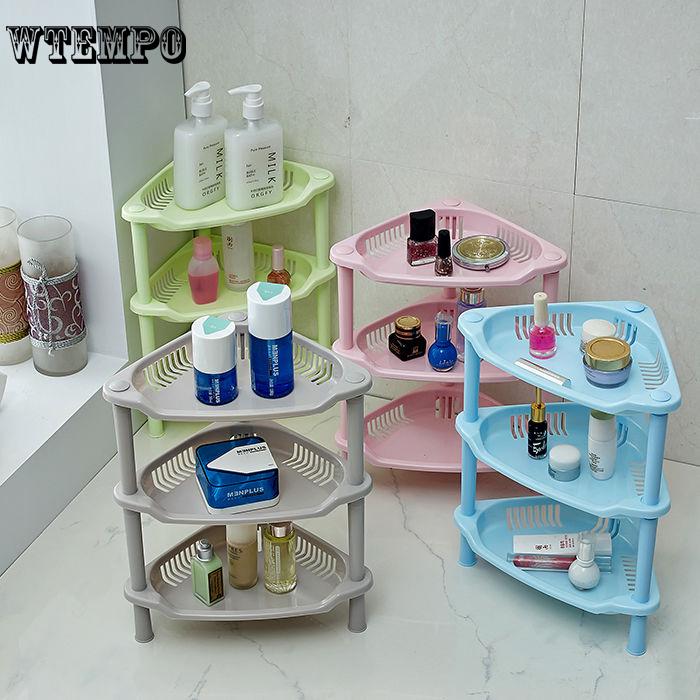 3 Layers Bathroom Shelf Kitchen Storage Shelf Desktop Living Room Shelf Tripod Snack Rack