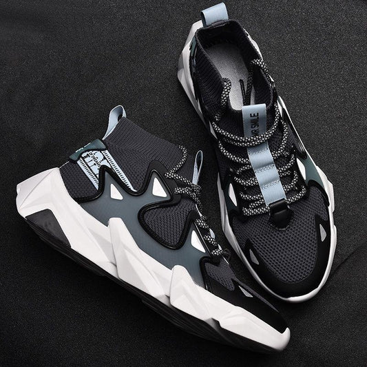 Original Retro Basketball Shoes for Men Air Shock Outdoor Trainers Light Sneakers Young Teenagers High Boots Basket