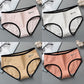4-pack Japanese Antibacterial Briefs Women's Korean Style Cotton Underwear Sexy Mid-waist Breathable Thin Large Size Briefs