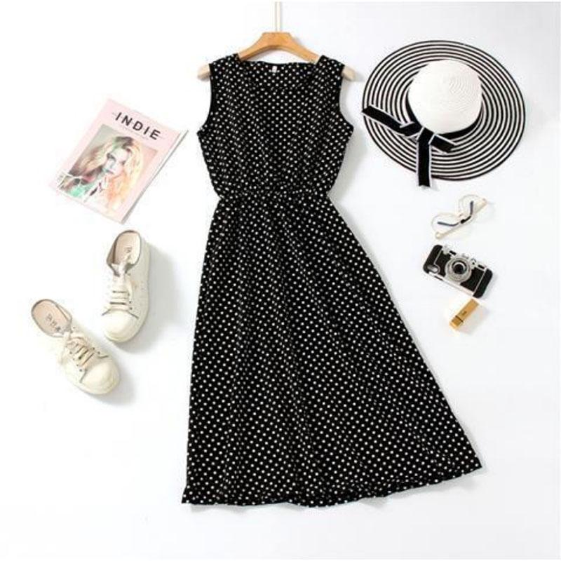 Sweet Floral Chiffon Dress Women's Mom Maternity Wear Student Wear Fairy Skirt