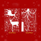 [Christmas Monopoly] Large size christmas decorations for home wall decor decals Christmas deer wall