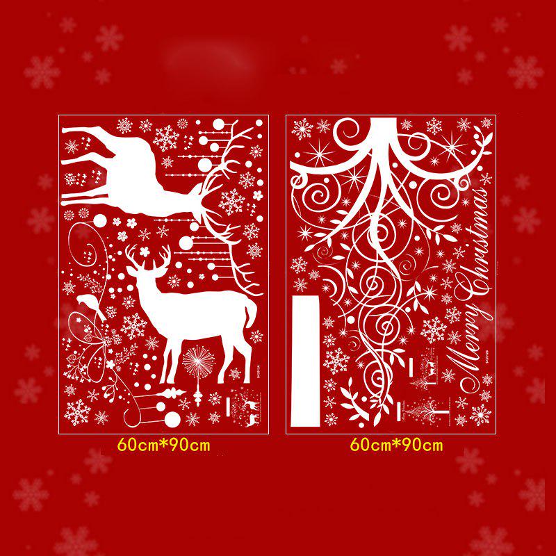[Christmas Monopoly] Large size christmas decorations for home wall decor decals Christmas deer wall