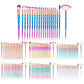 Purple Professional Soft Cosmetic Makeup Brush Set Purple Pouch Bag