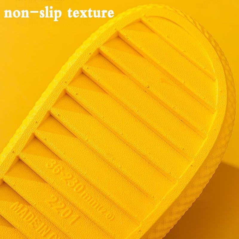 Slippers Ladies Summer Fashion Thick Bottom Increased Wear-resistant Non-slip Soft Bottom Feces Sandals and Slippers