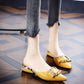 35-39 Summer Women All-match Shiny Slippers Outdoor Diamond High Heels Bohemian Beach Wear-resistant Non-slip Office Lady Pointed Sandals