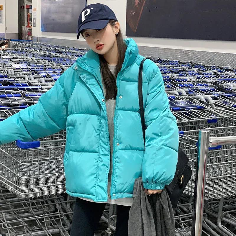 Down Padded Jacket Women's Winter Short Korean Style Loose Bread Coat Student Cotton Coat