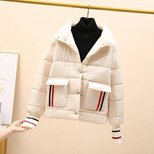 Short Bread Coat Winter Coat Korean Style Popular Student Padded Jacket Thick Loose Coat Women's Clothing