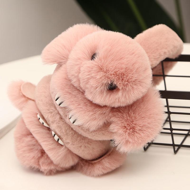 Women's Winter Long-eared Rabbit Earmuffs Cute Cartoon Warm Earflap Plush Rabbit Ear Warmer Plush Ear Pad Cover Thickened Earlap