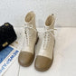 Thick-heeled Martin Boots Women's 2021 Summer British Style Retro Round Toe Short Boots Metal Chain Motorcycle Boots