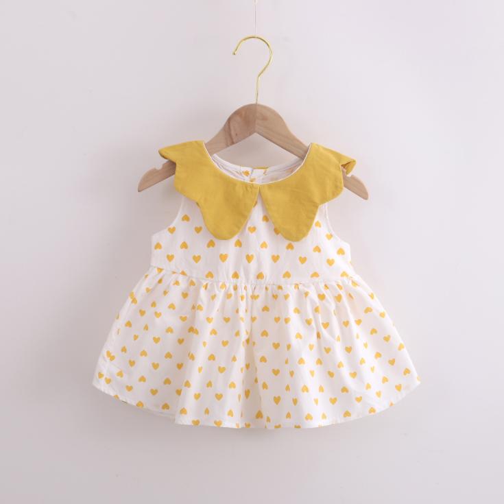 Summer  Korean Style Baby Girls' Dress 0-4 Year Old Children Lovely A-line Princess Dress Children's Dress