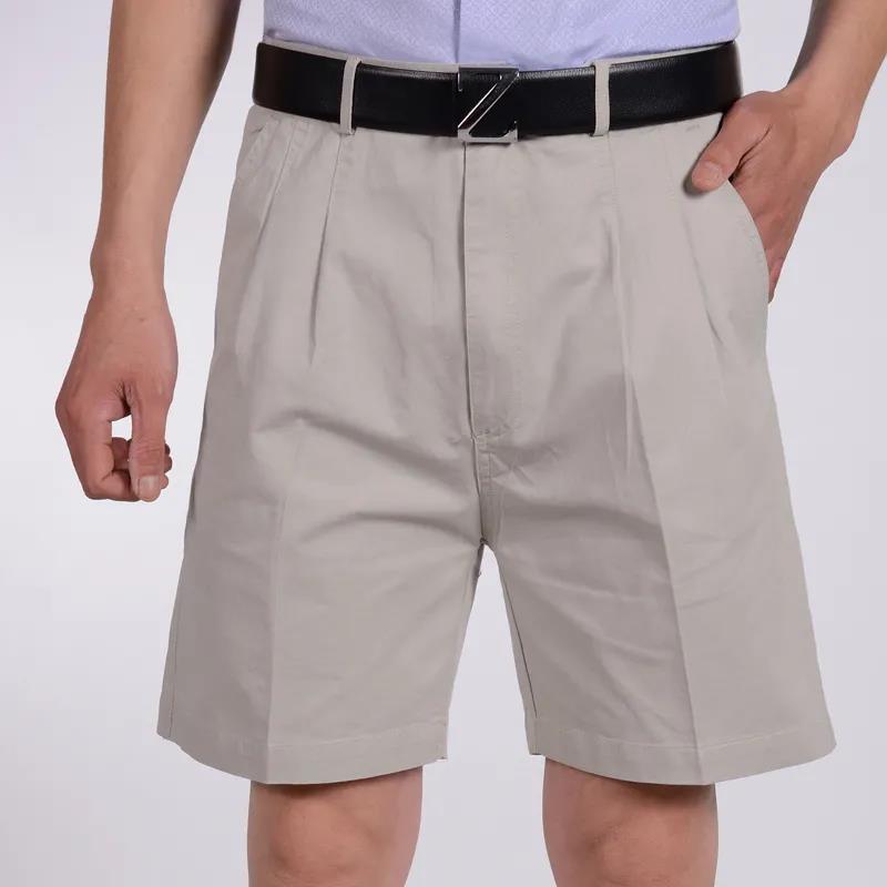 Middle-aged Men's Shorts Summer Loose Dad Outfit Cotton Five-point Pants Middle-aged Men's Casual Suit Shorts