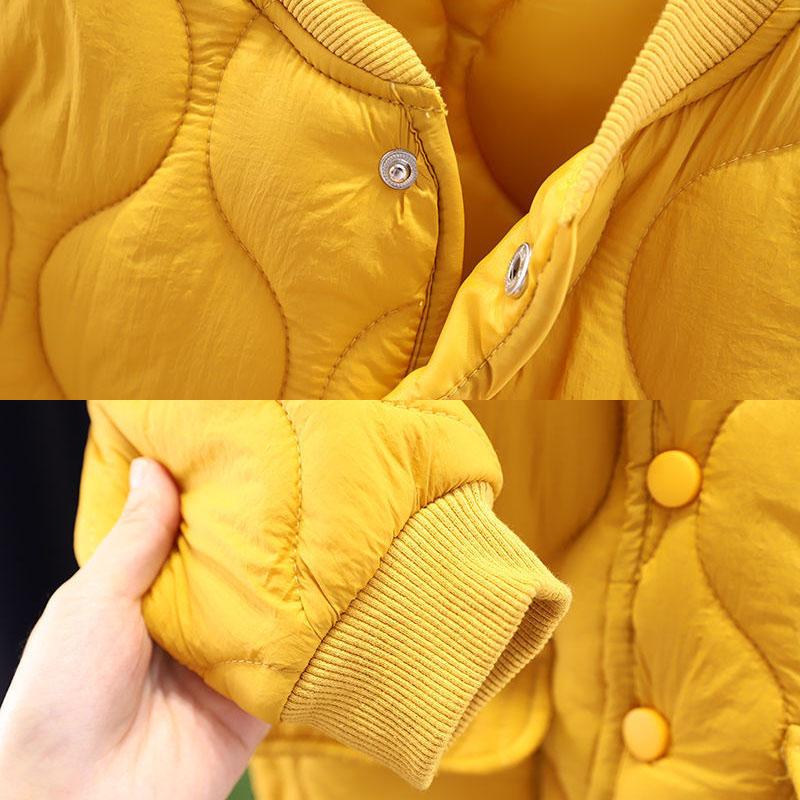 Boys and Girls Sets Thickened Padded Jackets Long-sleeved Loose Korean Version of The Solid Color Two-piece Autumn and Winter Suit