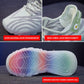 Women's Coconut Shoes Sports Rainbow Jelly Bottom Breathable Spring and Summer Flying Woven Shoes Light Running Student Youth Casual Shoes