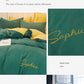 Four Seasons Simple Embroidery Thickening Brushed Four-piece Household Duvet Cover Dormitory Bedding Set
