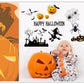 Bar Ghost Festival Halloween Pumpkin Light Spider Decorative Sticker Black Creative Wall Sticker