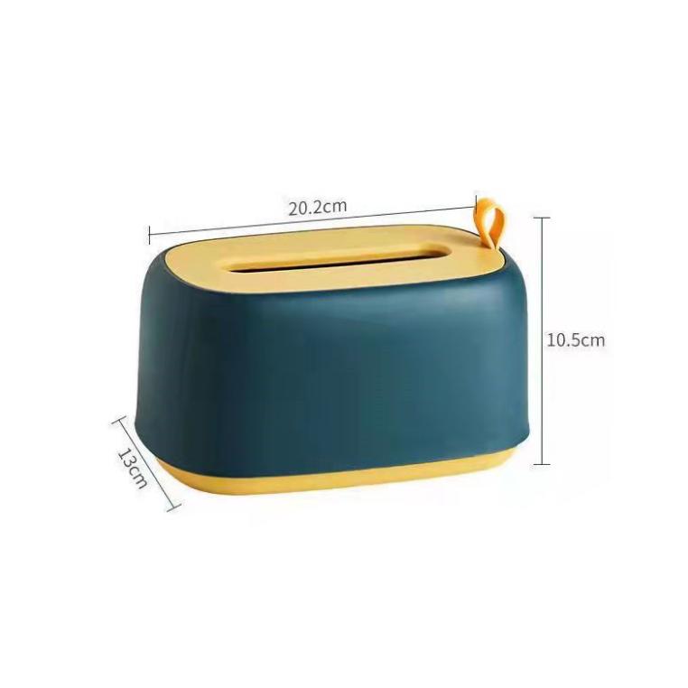 Tissue Box Multipurpose Tissue Box Cover Napkin Holder Home Office Remote Control Storage Wipes Box Desk Organizer Built-in Spring for Convenience
