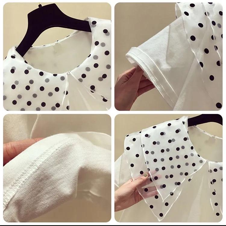 Children's Clothing Summer Short-sleeved Loose Personality T-shirt Doll Collar Girls Top