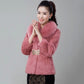 Fur Autumn and Winter Imitation Rabbit Fur Coat Women's Short Fox Fur Collar Slim Slimming Warm Coat