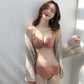 Ladies Underwear Sweet Girl Bow Breathable Skin-friendly Comfortable Beautiful Back Gather No Steel Ring Seamless Bra